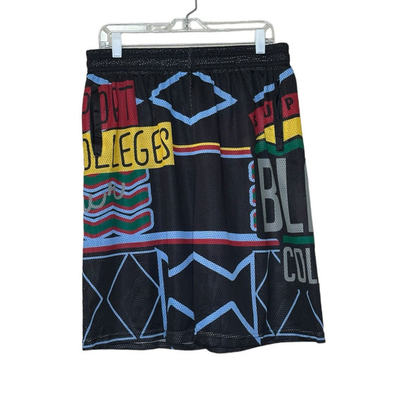 Support Black Colleges Multicolor men mesh athletic shorts size Medium - Picture 1 of 6